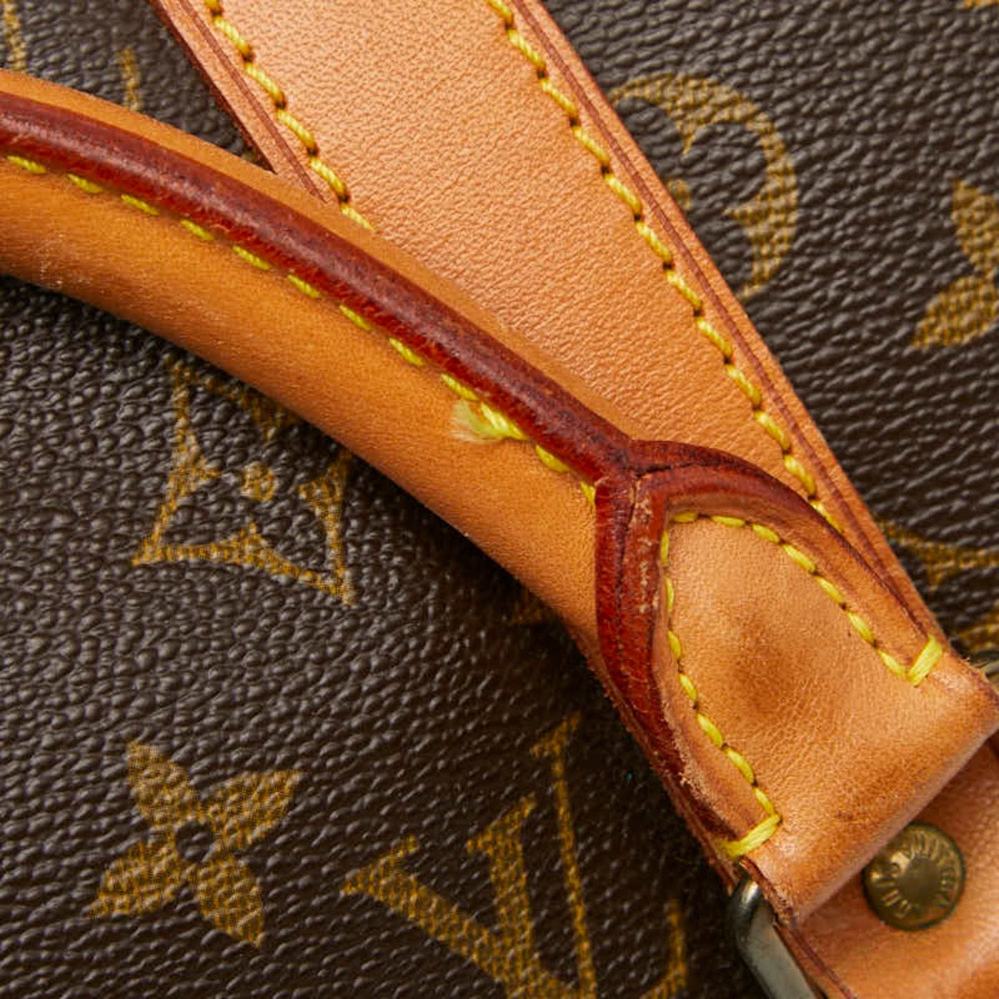 Louis Vuitton Brown Pvc Leather Boston Bag (Pre-Owned)