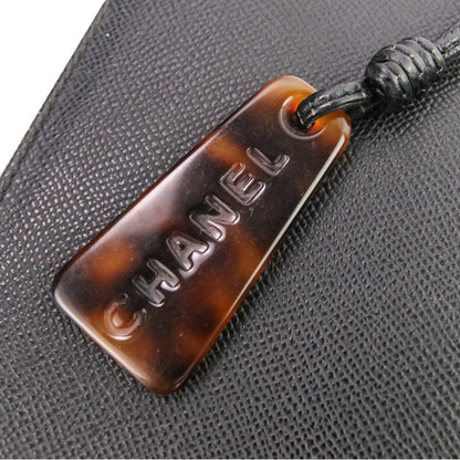 Chanel Black White Leather Tote Bag (Pre-Owned)