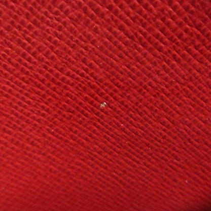 Louis Vuitton Brown Red Color Long Wallet (Bi-Fold) (Pre-Owned)