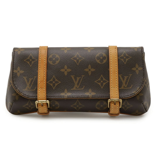 Louis Vuitton Brown Pvc Clutch Bag Fanny Pack Pochette Sling Bag (Pre-Owned)