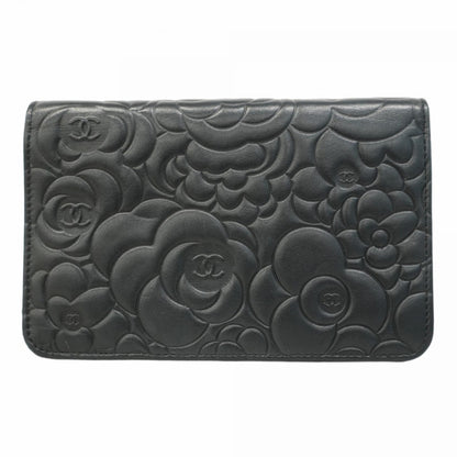 Chanel Black Leather Chain/Shoulder Wallet (Pre-Owned)