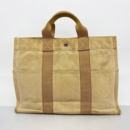 Hermes Orange Canvas Tote Bag (Pre-Owned)