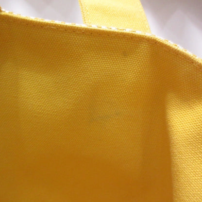 Hermes White Yellow Pouch Tote Bag (Pre-Owned)