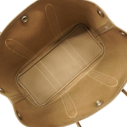 Hermes Etoupe Gray Toile Officier Tote Bag (Pre-Owned)