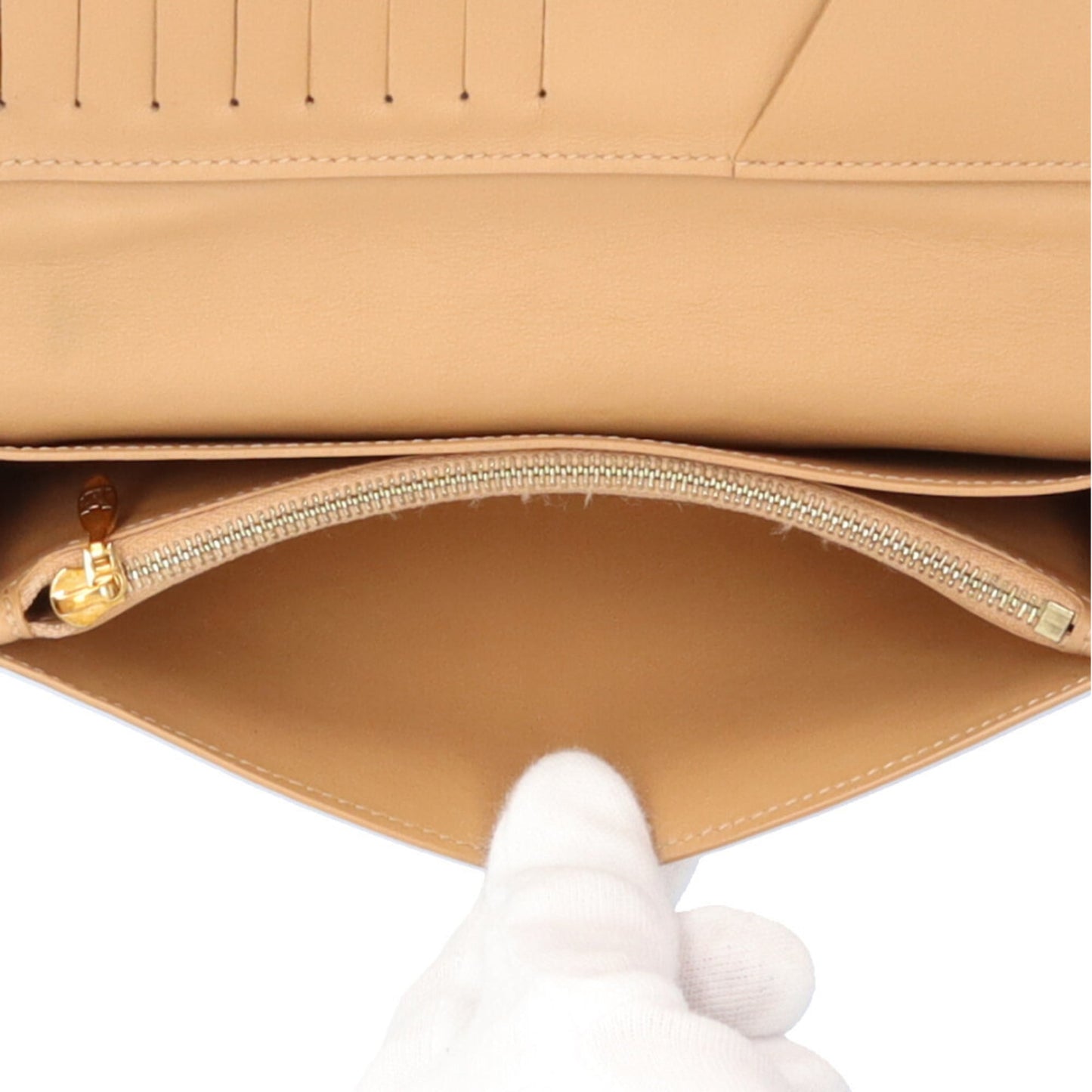 Louis Vuitton Black Noir Leather Long Wallet (Tri-Fold) (Pre-Owned)