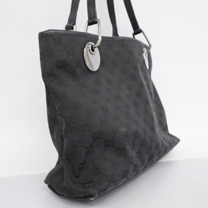 Gucci Black Canvas Tote Bag (Pre-Owned)