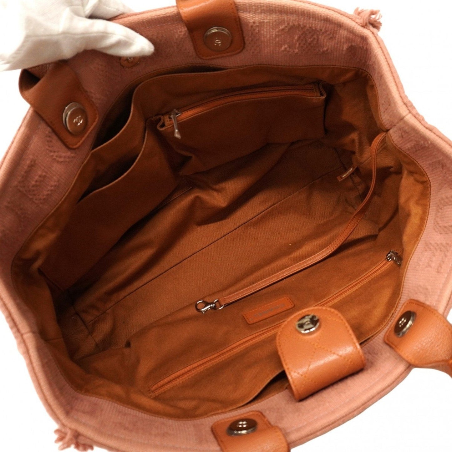 Chanel Pink Canvas Tote Bag (Pre-Owned)