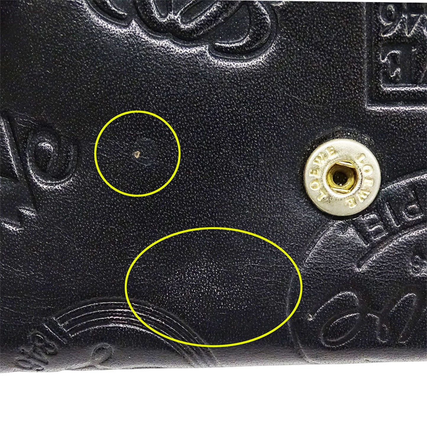 Loewe Black Leather Wallet (Tri-Fold) (Pre-Owned)