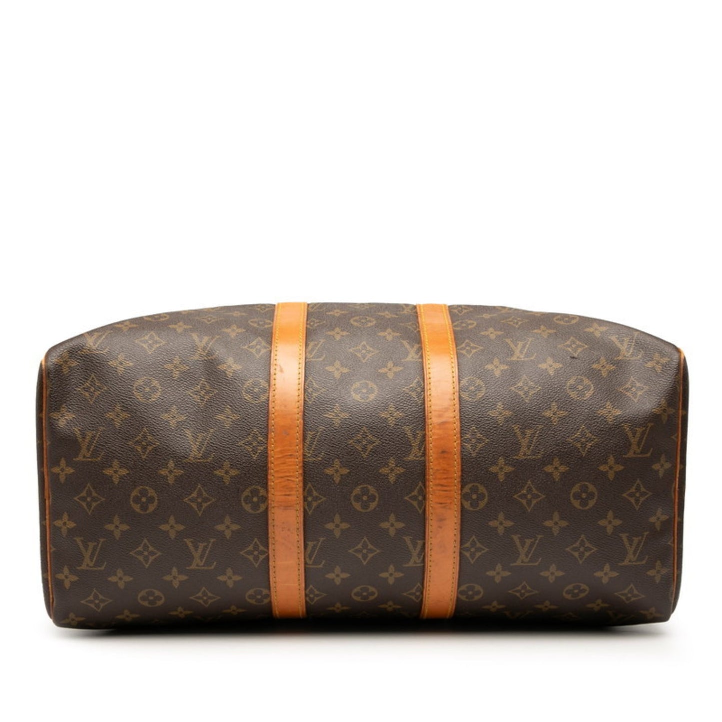 Louis Vuitton Brown Pvc Leather Boston Bag (Pre-Owned)