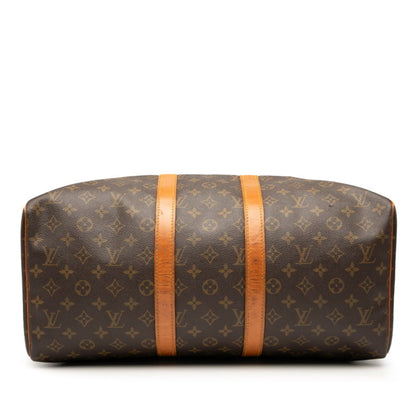 Louis Vuitton Brown Pvc Leather Boston Bag (Pre-Owned)