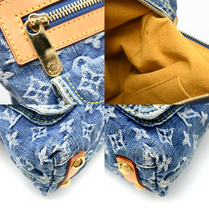 Louis Vuitton Blue Monogram Denim Shoulder Bag (Pre-Owned)