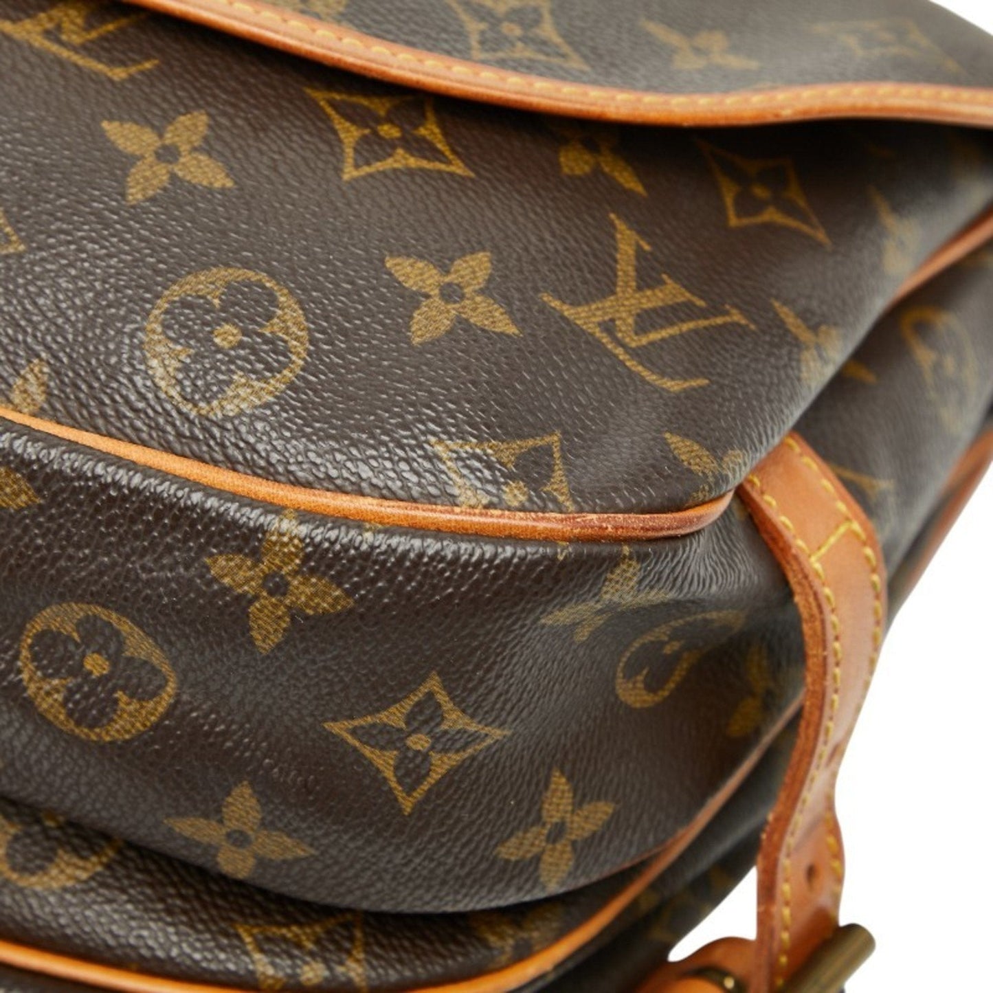 Louis Vuitton Brown Pvc Leather Shoulder Bag (Pre-Owned)