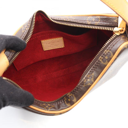 Louis Vuitton Brown Pvc Leather Pochette Shoulder Bag (Pre-Owned)