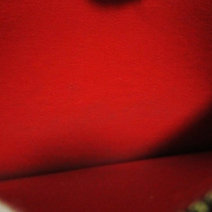 Louis Vuitton Brown Red Color Long Wallet (Bi-Fold) (Pre-Owned)