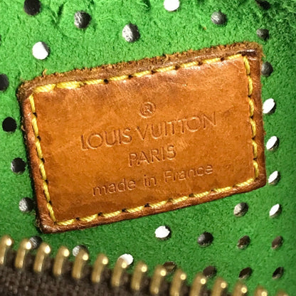 Louis Vuitton Brown Green Monogram Monogram Perforated Boston Bag Handbag Tote Bag (Pre-Owned)