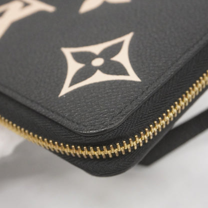 Louis Vuitton Beige Black Long Wallet (Bi-Fold) (Pre-Owned)