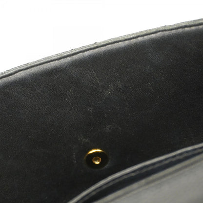 Chanel Black Grained Calfskin Handbag (Pre-Owned)