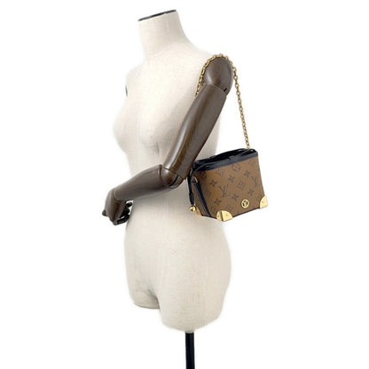 Louis Vuitton Brown Noir Monogram Reverse Shoulder Bag (Pre-Owned)