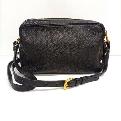 Prada Black Leather Shoulder Bag Sling Bag (Pre-Owned)