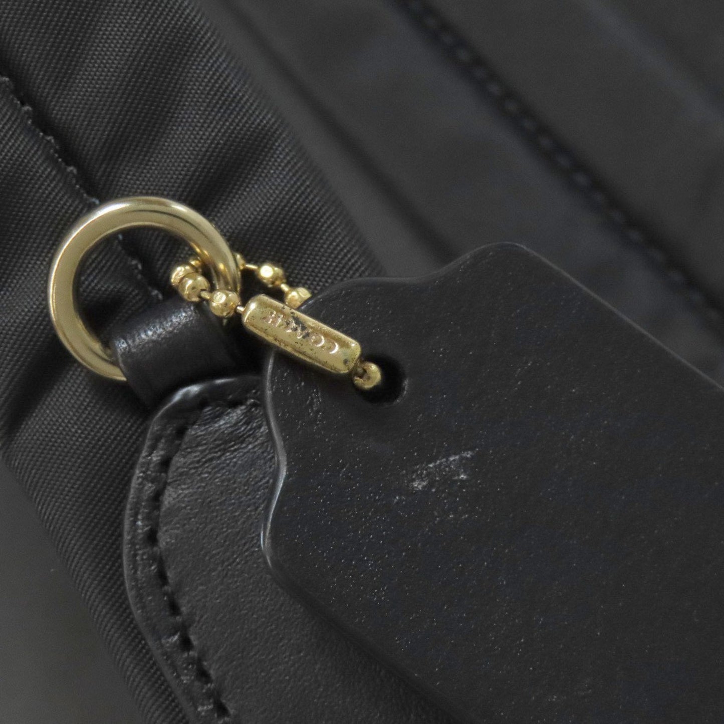 Coach Black Brown Pvc Leather Backpack (Pre-Owned)