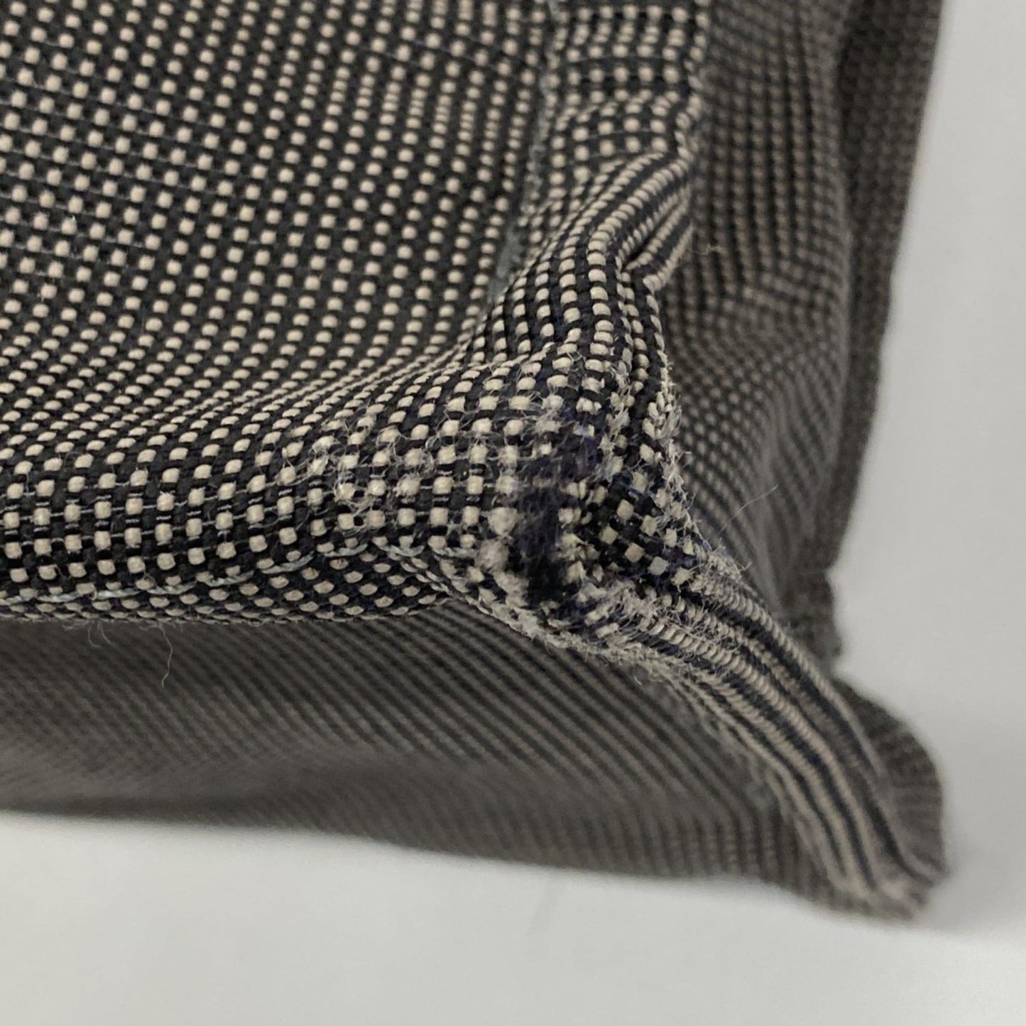 Hermes Gray Canvas Tote Bag (Pre-Owned)