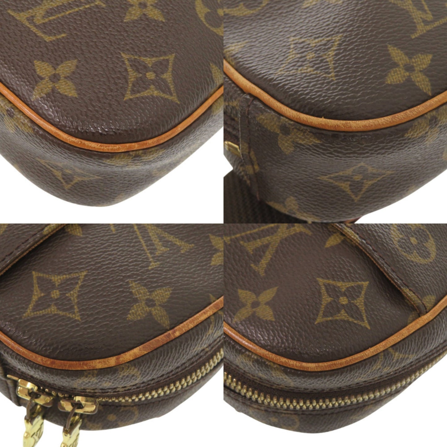 Louis Vuitton Brown Monogram Pochette Sling Bag (Pre-Owned)