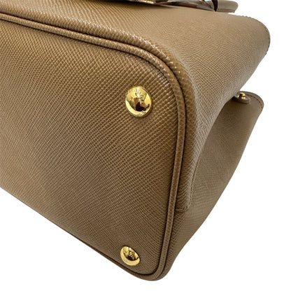 Prada Brown Camel Leather Tote Bag (Pre-Owned)