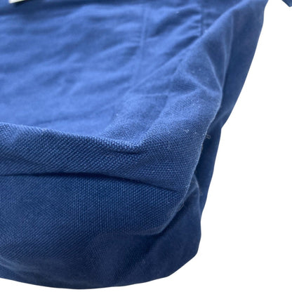 Ralph Lauren Navy Canvas Shoulder Bag Tote Bag (Pre-Owned)