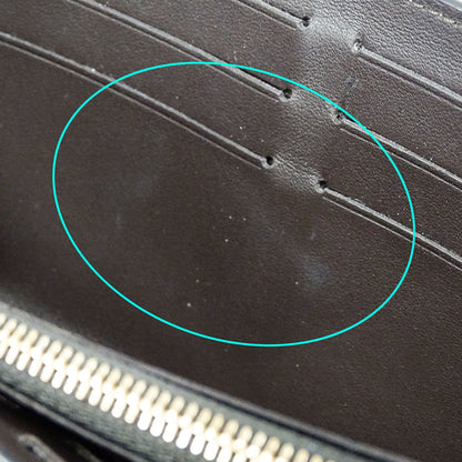 Louis Vuitton Beige Leather Long Wallet (Bi-Fold) (Pre-Owned)