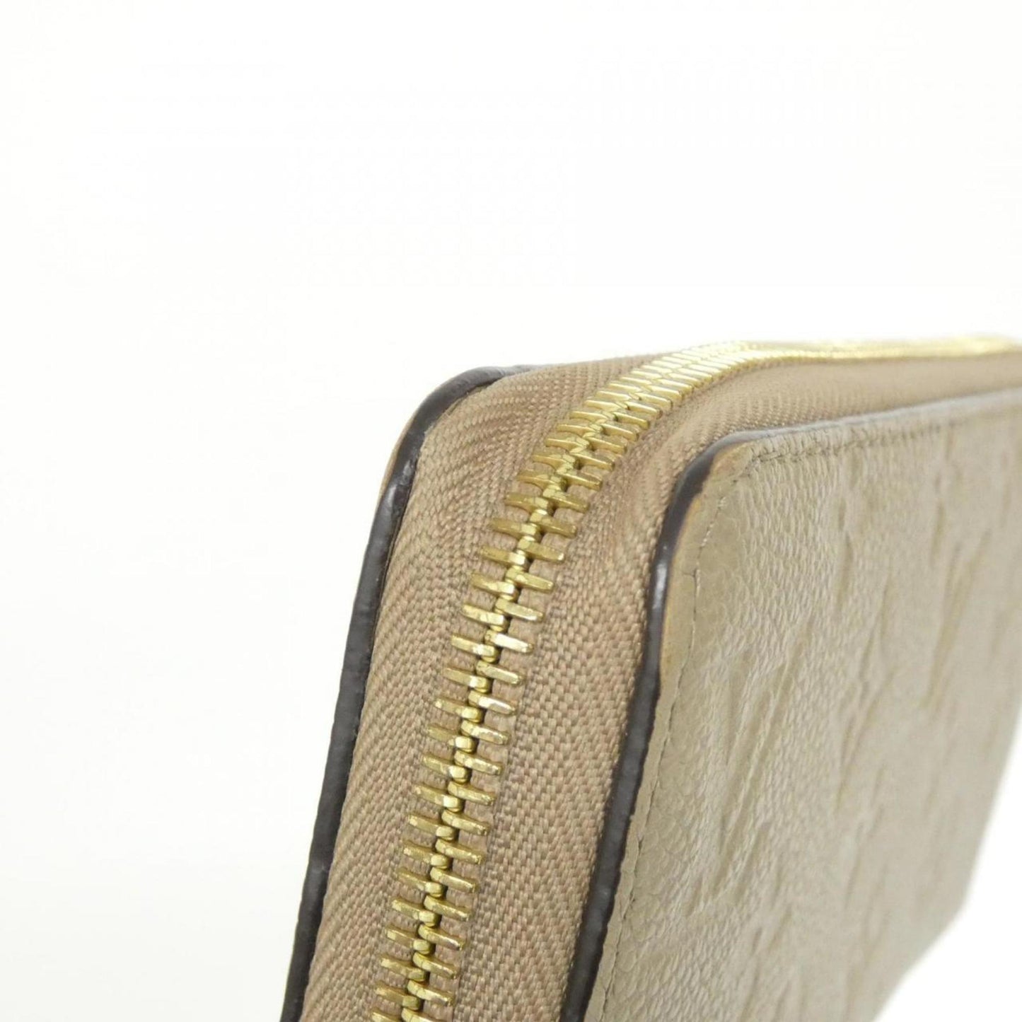 Louis Vuitton Tourterelle Leather Long Wallet (Bi-Fold) (Pre-Owned)