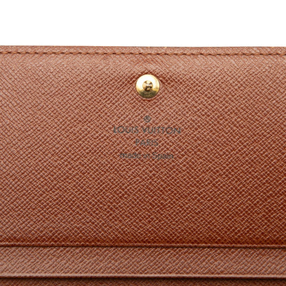 Louis Vuitton Brown Pvc Leather Wallet (Bi-Fold) (Pre-Owned)