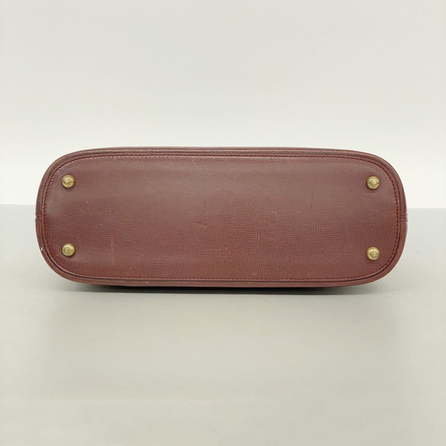 Cartier Bordeaux Leather Shoulder Bag (Pre-Owned)