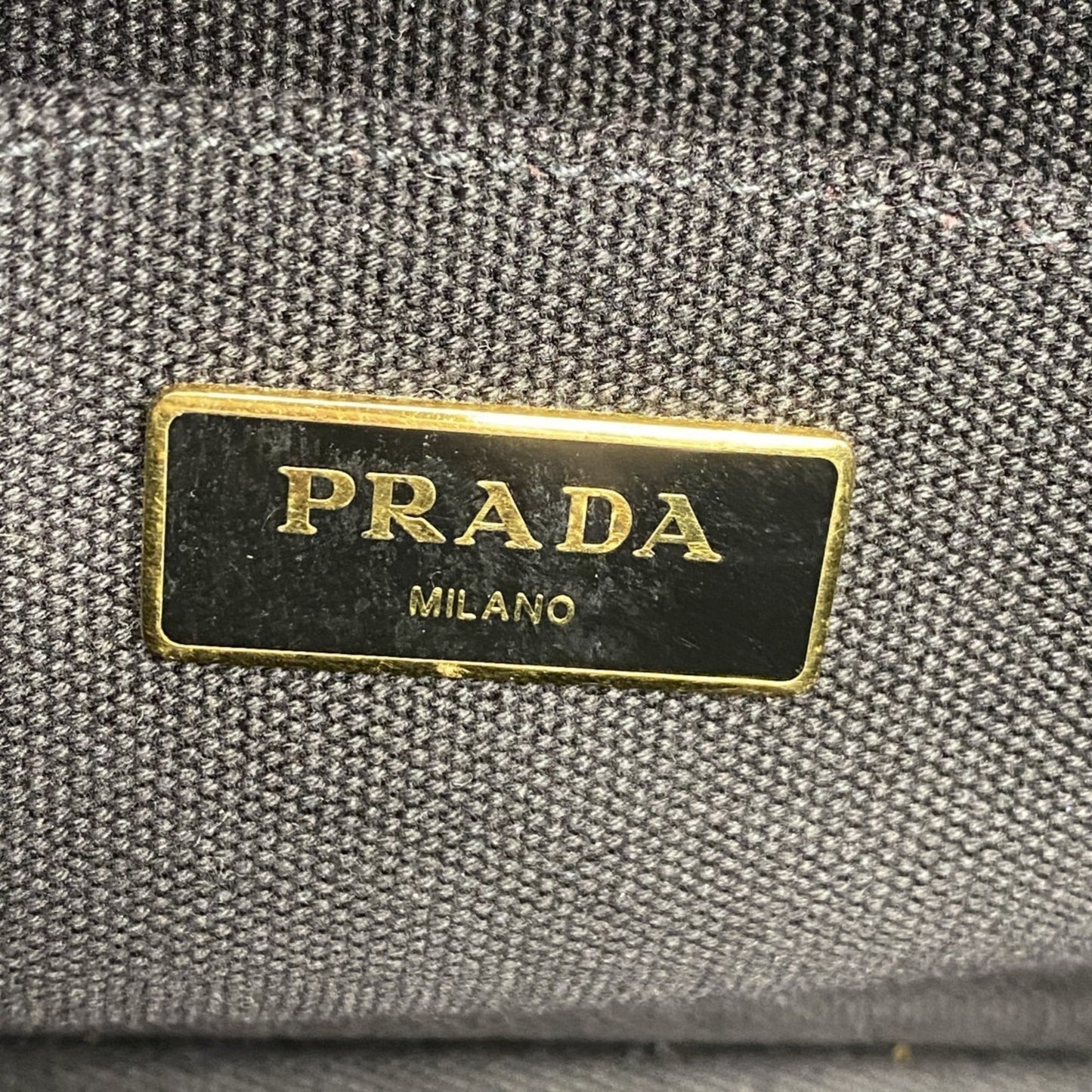 Prada Black Canvas Tote Bag (Pre-Owned)