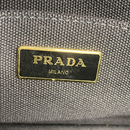 Prada Black Canvas Tote Bag (Pre-Owned)