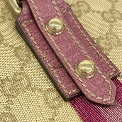 Gucci Beige Pink Canvas Tote Bag (Pre-Owned)