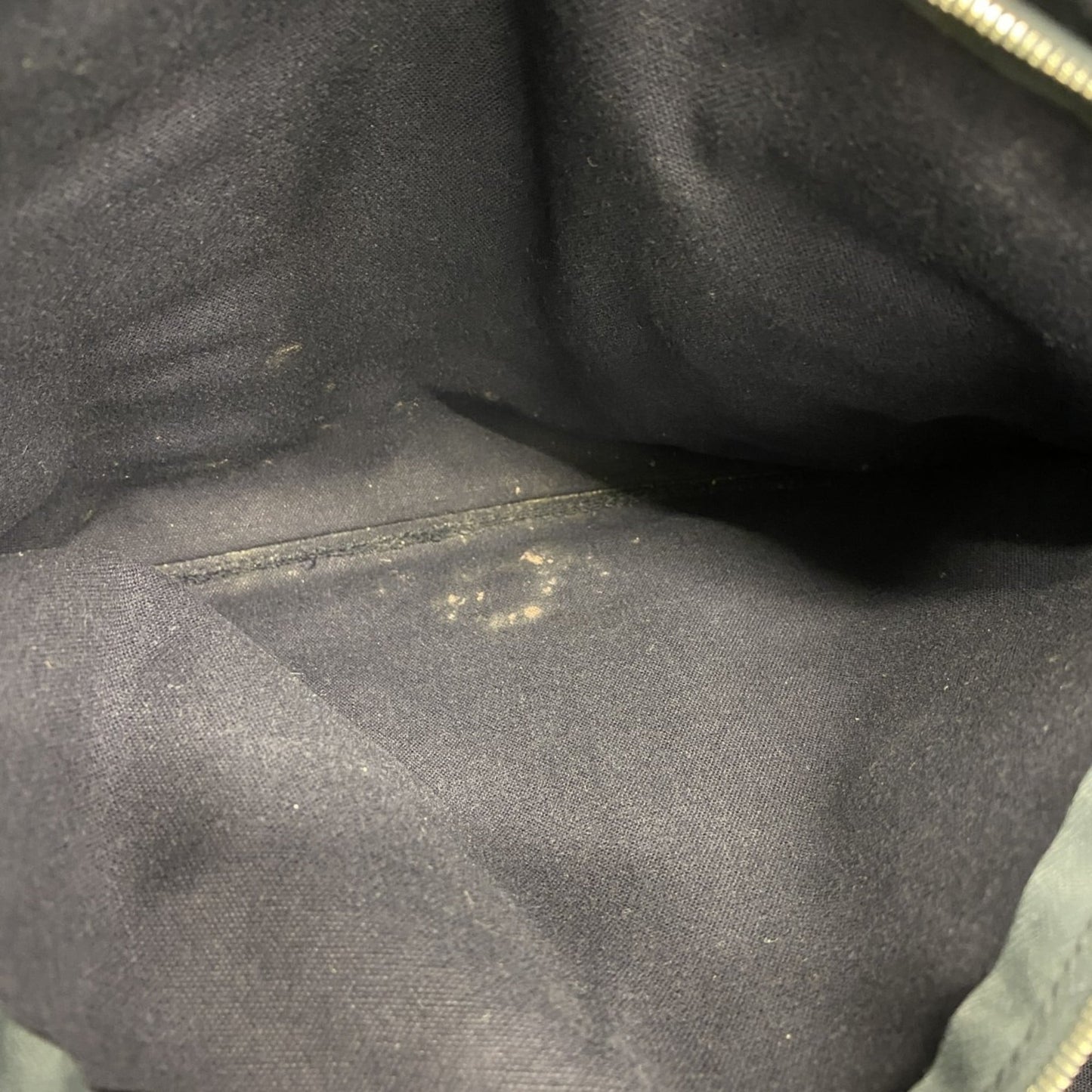 Hermes Green Navy Canvas Tote Bag (Pre-Owned)