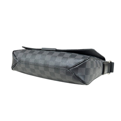 Louis Vuitton Black Gray Damier Graphite Shoulder Bag (Pre-Owned)