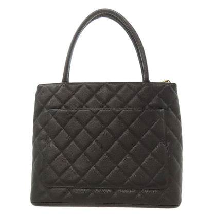 Chanel Black Leather Tote Bag (Pre-Owned)