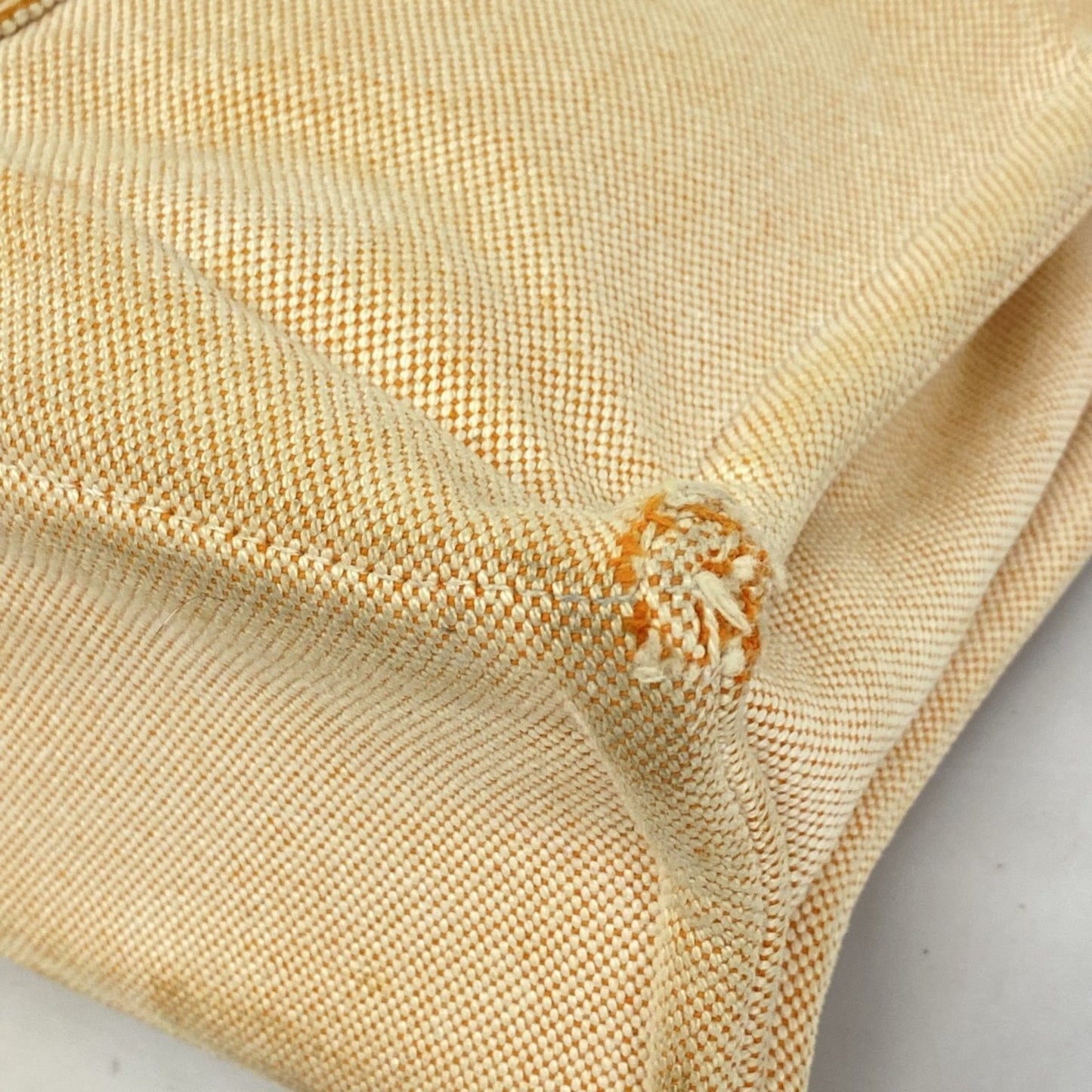 Hermes Orange Canvas Tote Bag (Pre-Owned)