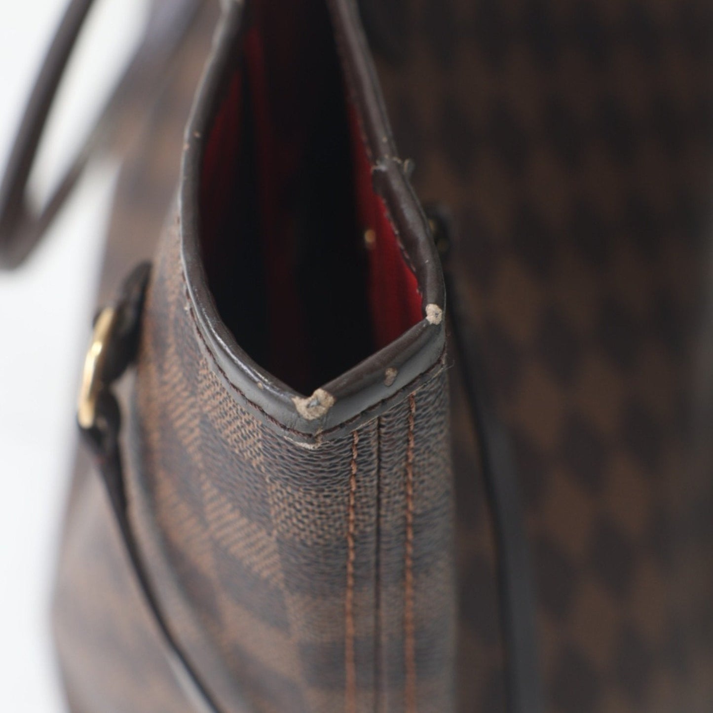 Louis Vuitton Brown Damier Canvas Damier Canvas Shoulder Bag Tote Bag (Pre-Owned)