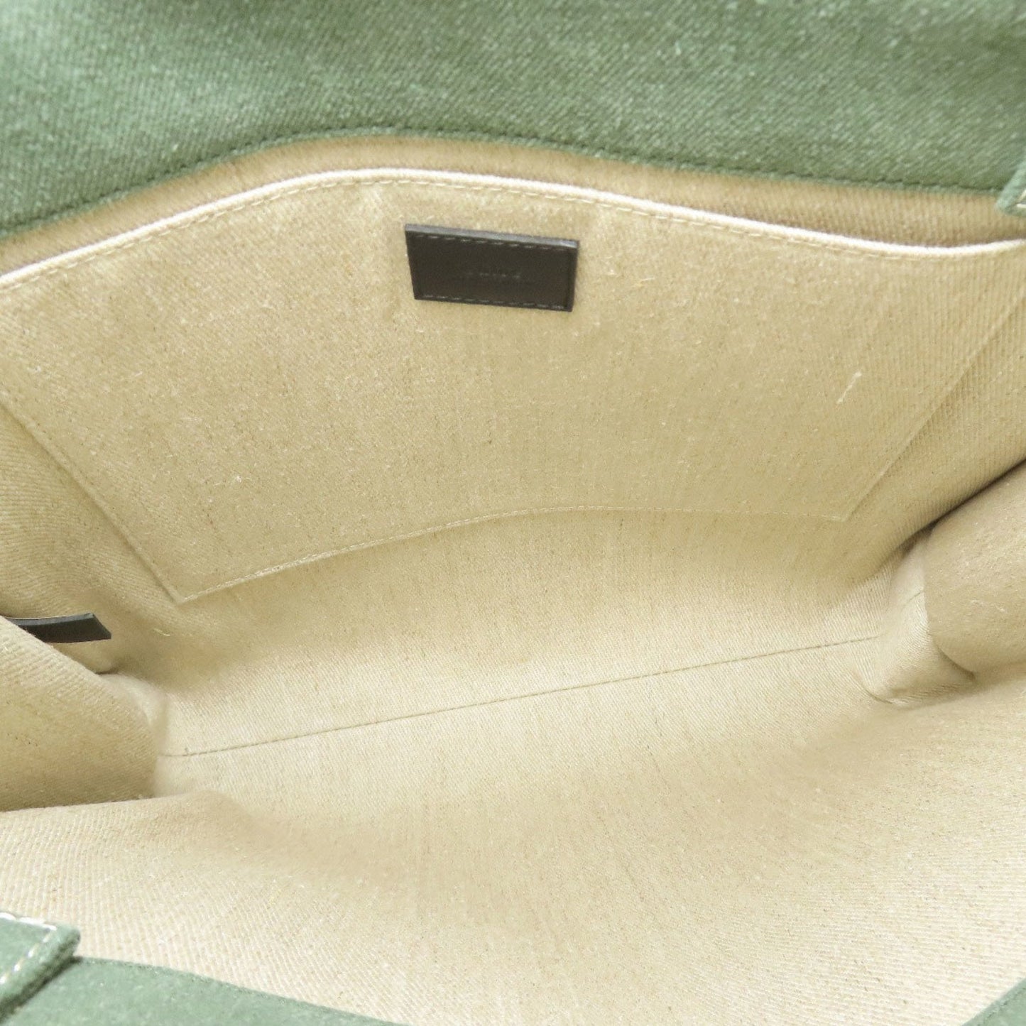 Chloé Green Canvas Tote Bag (Pre-Owned)