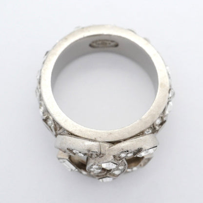 Chanel Silver Metal Band Ring (Pre-Owned)