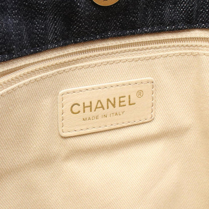 Chanel Multi-Color Navy Denim Tote Bag (Pre-Owned)