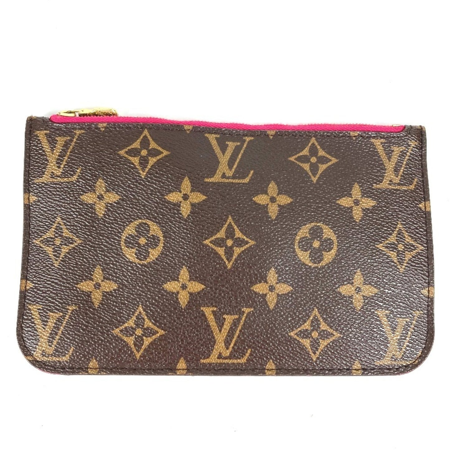 Louis Vuitton Brown Monogram Pink Monogram Clutch Bag Pouch (Pre-Owned)