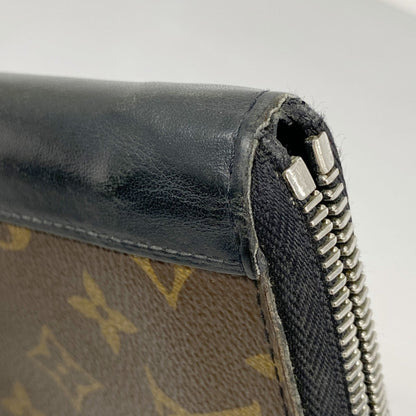 Louis Vuitton Black Brown Long Wallet (Bi-Fold) (Pre-Owned)