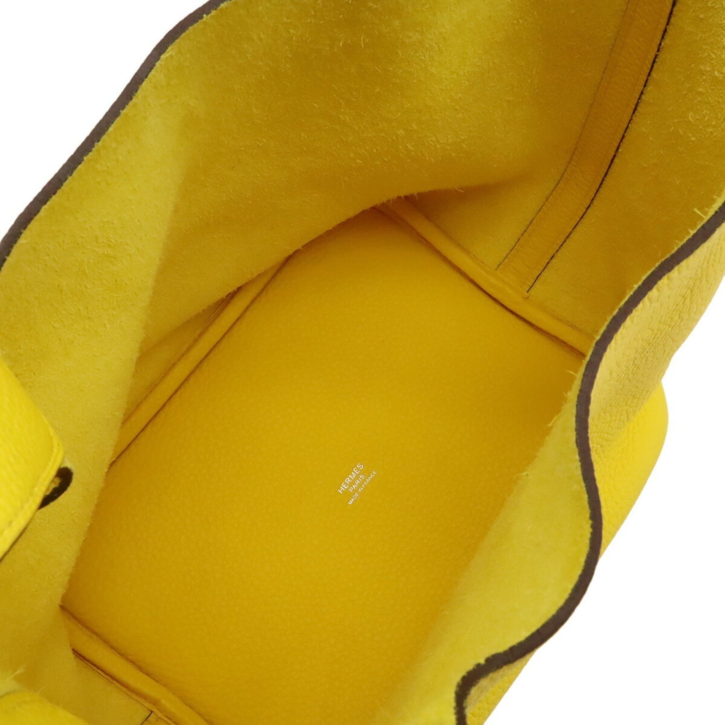 Hermes Picotin Lime Taurillon Clemence Leather Handbag Tote Bag (Pre-Owned)