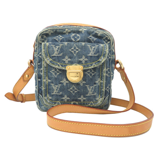 Louis Vuitton Blue Monogram Denim Shoulder Bag (Pre-Owned)