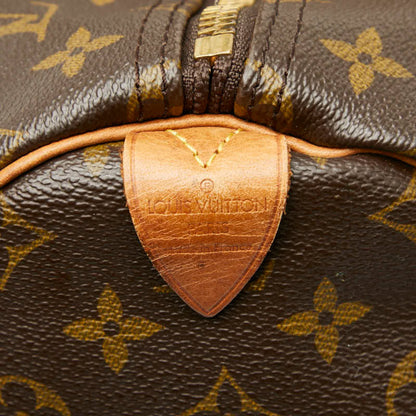 Louis Vuitton Brown Pvc Leather Boston Bag (Pre-Owned)