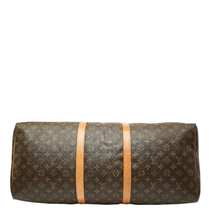 Louis Vuitton Brown Pvc Leather Boston Bag (Pre-Owned)