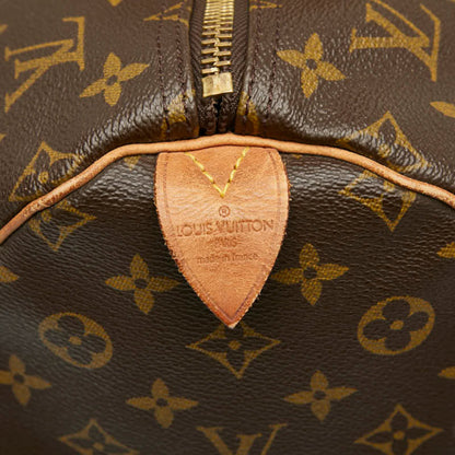 Louis Vuitton Brown Pvc Leather Boston Bag (Pre-Owned)